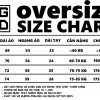 bảng size áo phông oversize